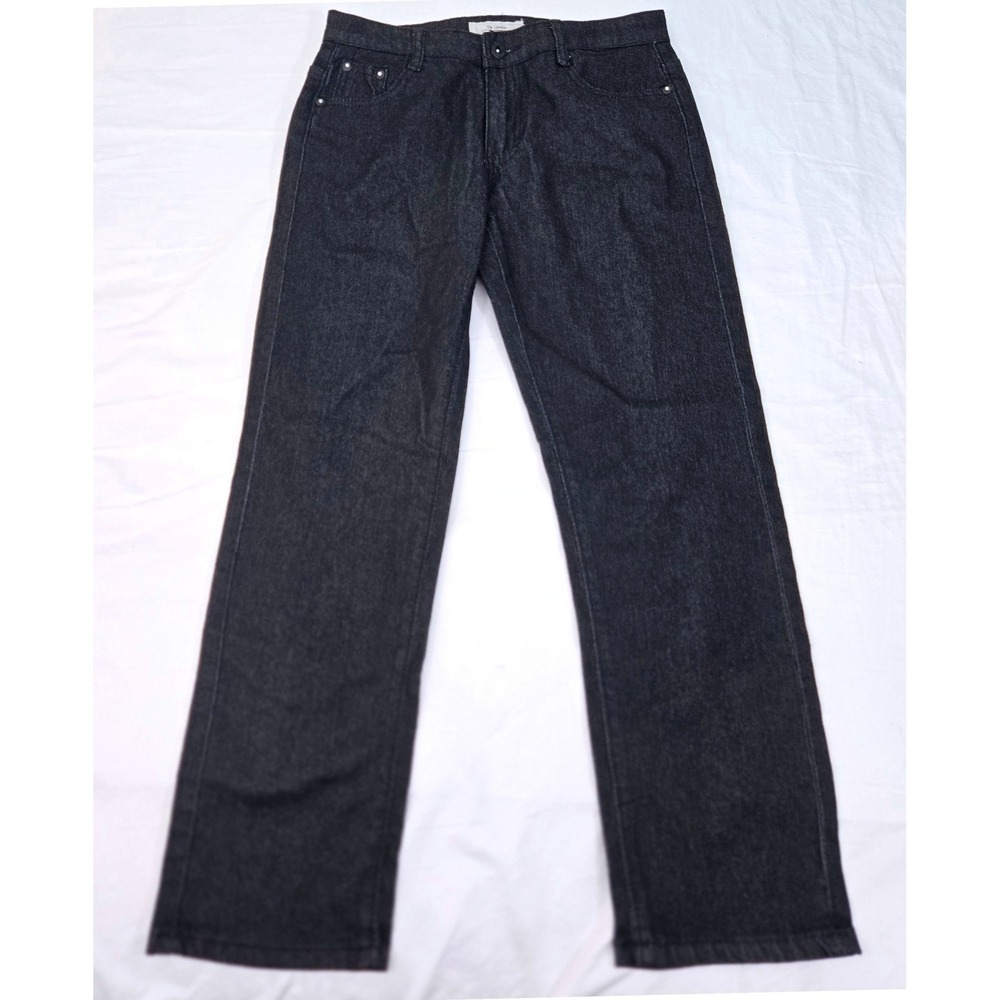 Six Lincoln New York Slim Fit Black Jeans Size 12‎ Denim Casual Pants